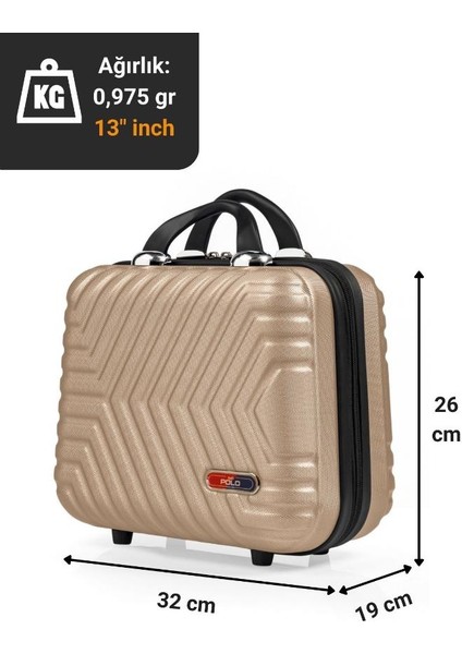 Suitcase Abs Gold Makyaj & El Çantası 615.06 indirimleri