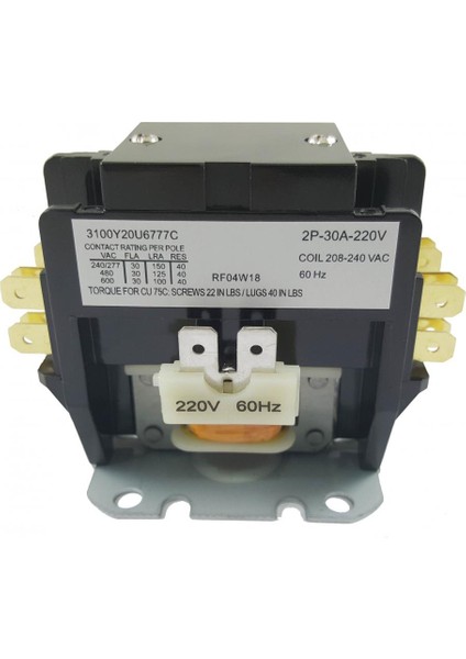 Kontaktör Klima Yck3-25/1 230V50/60HZ 25A Artek Kod: 01 03 6