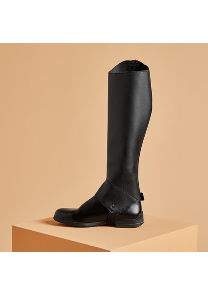 Fouganza Yetişkin Binicilik Mini Çeps - Siyah - 500