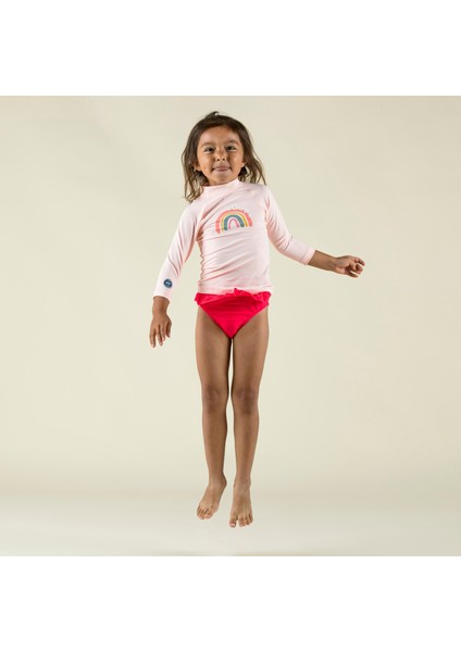 Nabaiji Bebek UV Korumalı Uzun Kollu Tişört - Gökkuşağı Baskılı fırsatları