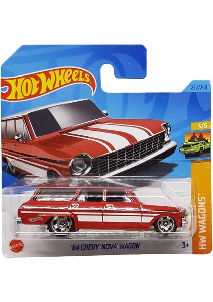 64 Chevy Nova Wagon 3/5 222/250 Model Araba