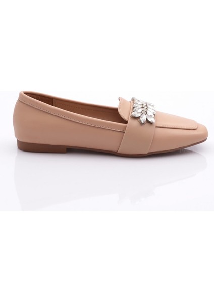 Dgn 50085-23Y Kadin Kristal Taşli Tokali Loafer