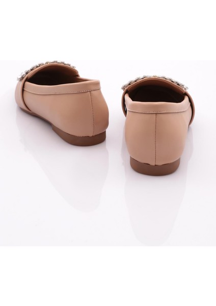 Dgn 50085-23Y Kadin Kristal Taşli Tokali Loafer