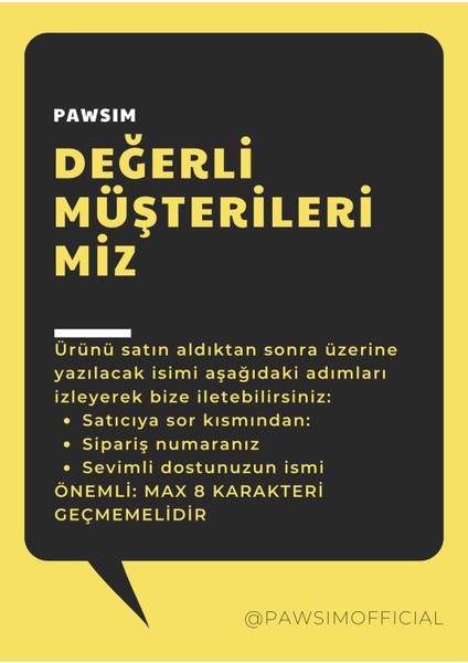 Isimli Köpek Tasması ( Tasma + Gezdirme Kayışı Set ), Isime Özel Köpek Tasması , Peluş Köpek Tasması ,