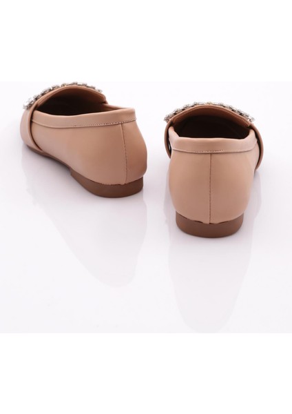 50085-23Y Kadin Kristal Taşli Tokali Loafer modelleri
