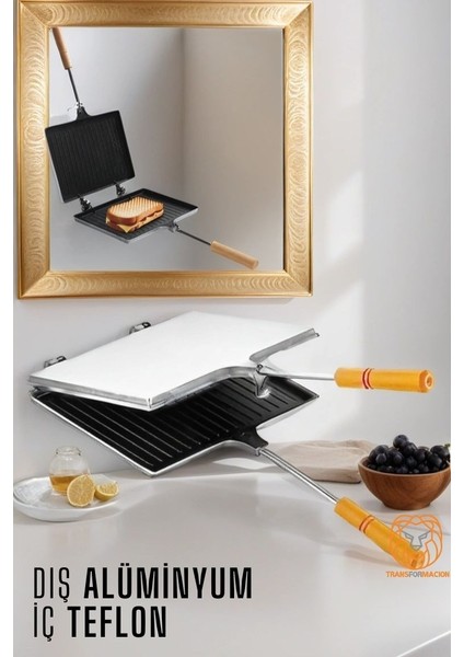 Teflon Tost Makinesi Alüminyum+Teflon