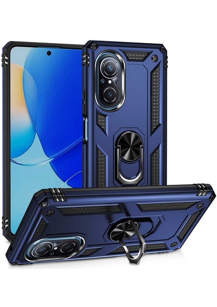 Huawei Nova 9 Se Kılıf Yüzüklü Standli Tank Kapak