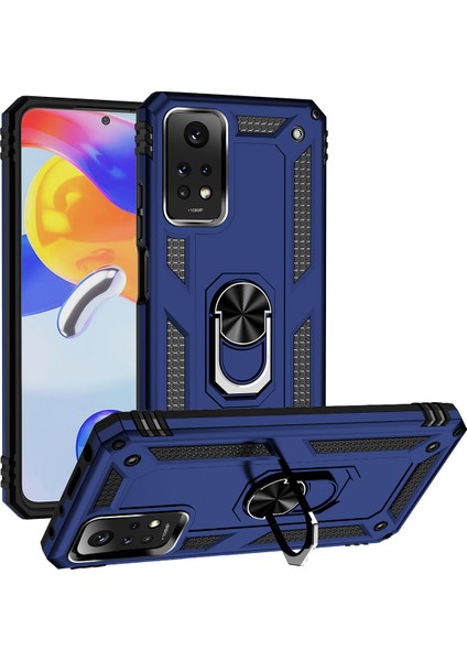 Xiaomi Redmi Note 12 Pro 4g Kılıf Yüzüklü Standli Tank Kapak