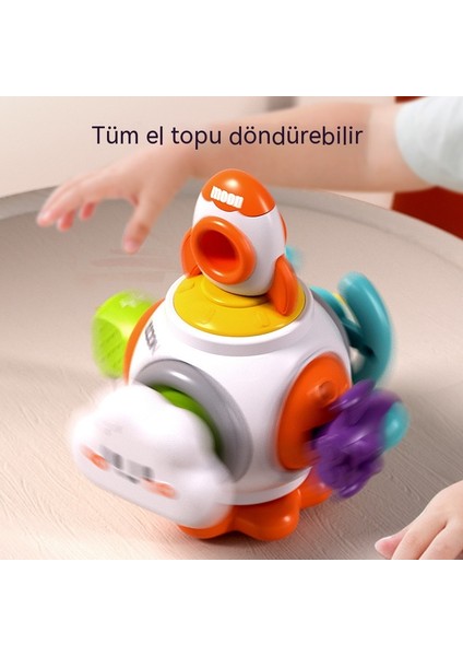 Janjon Star Bebek Oyuncakları Meşgul Top Oyuncusu Topu Yakalamak Eğitici Duyusal Altı Yüzlü Dönen Kutu Bebek Erken Eğitim Dönen Oyuncak (Yurt Dışından)