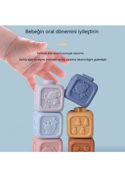 Janjon Star Bebek ve Küçük Çocuk Eğitici Yapı Taşları, Bilişsel Yardım Blokları, Yumuşak Yapı Taşları, Oyuncak Koala, Yumuşak Kauçuk Bloklar 6pcs Yazılım Çemberi (Yurt Dışından) indirimleri