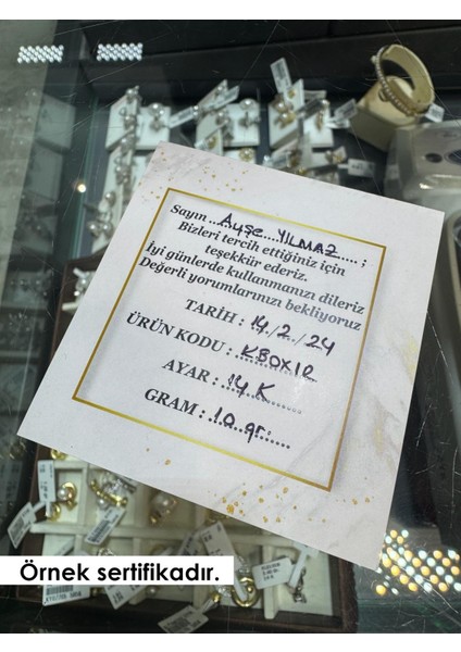 22 Ayar Altın 3 Sıra Trabzon Hasır Küpe