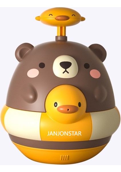 Janjon Star Bebek Su Bardağı Basın Sprey Oyuncak Çocuk Su Ayı Çıngırak Su ve Arazi Banyo Banyo Oyuncak (Yurt Dışından)