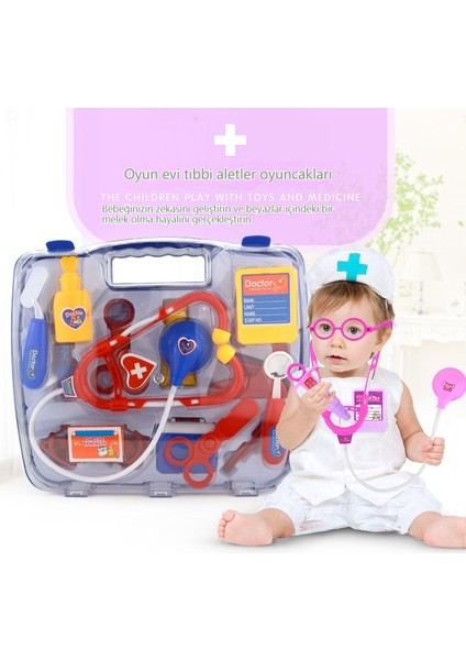 Janjon Star Çocuk Simülasyon Doktor Oyuncak Seti Taşınabilir Ilaç Kutusu Stetoskop Kız Oyun Evi Oyuncak (Yurt Dışından) indirimleri