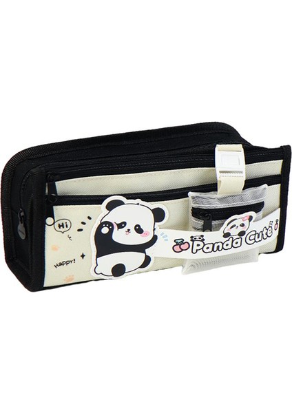 Öğrenciler Okula Başlar Kırtasiye Kutusu Karikatür Sevimli Panda Büyük Kapasiteli Kalem Kutusu (Yurt Dışından)