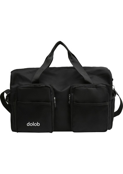 Kontrast Renk Yoga Spor Çantası Küçük Hafif Crossbody Spor Sırt Çantası Kadın Taşınabilir Kısa Mesafe Seyahat Çantası Küçük (Yurt Dışından)