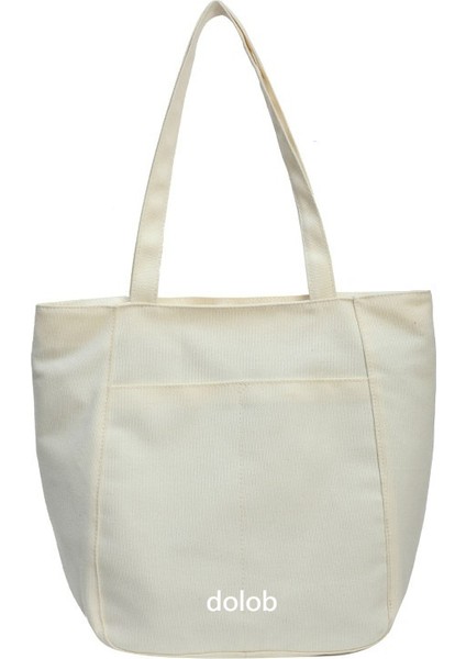 Kanvas Çanta Kadın Çantası Büyük Kapasiteli Çok Yönlü 2024 Yeni Ruiying Omuz Çantası Üst Düzey Banliyö Çantası (Yurt Dışından)