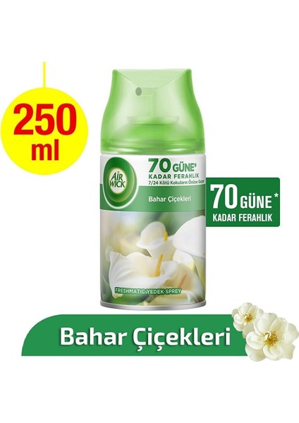 Oda Kokusu Freshmatic Yedek Spreyi 250 ml Lavanta Bahar Çiçekleri Temizlik Esintisi