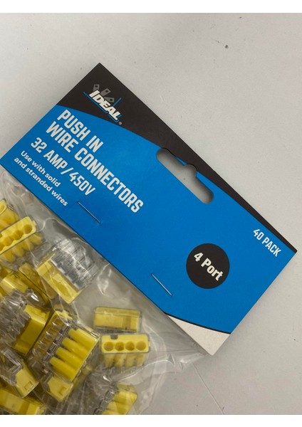 Ideal 4 Port Tel Konnektörü 32 Amp / 450V (40LI Paket)