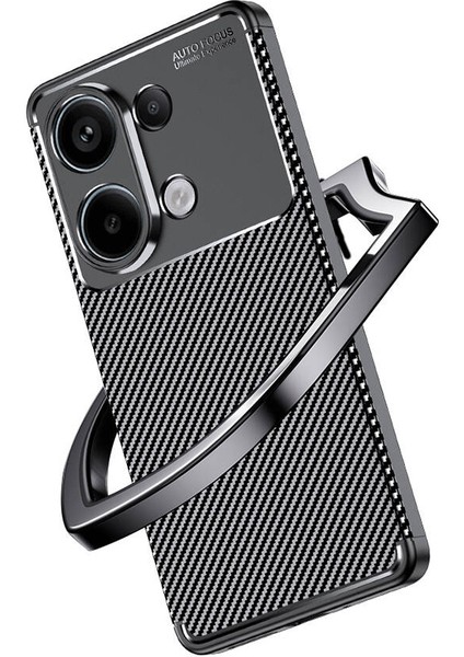 Xiaomi Redmi Note 13 4g Uyumlu Kılıf Deep Dizayn Auto Focus Karbon Görünümlü Silikon Kapak fırsatları