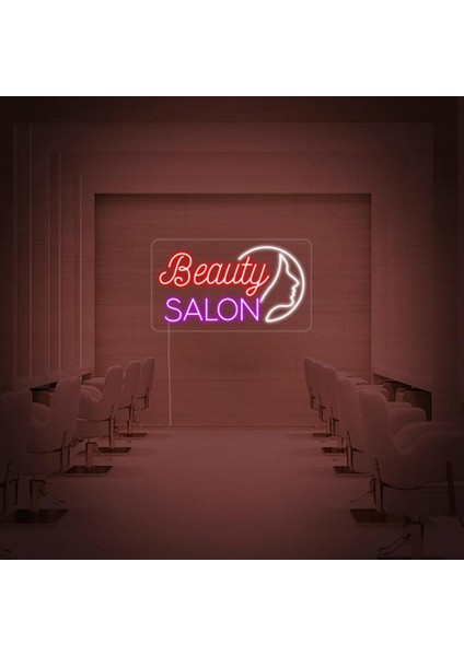 Beauty Salon Güzellik Salonu Neon LED Tabela