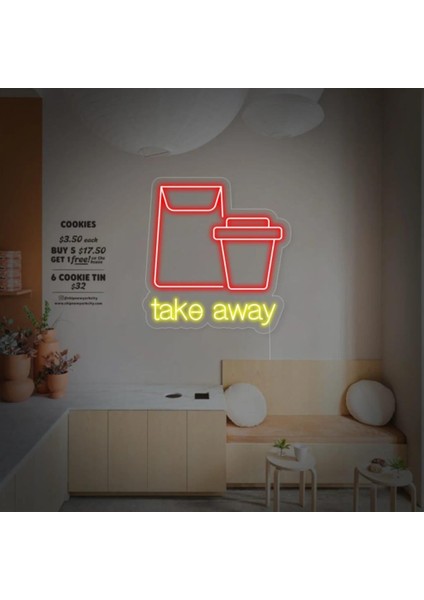 Take Away Neon LED Tabela