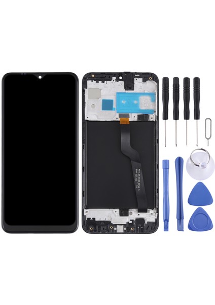 Samsung Galaxy M10 SM-M105 Sayısallaştırıcı Için LCD Ekran Çerçeveli (Siyah) (Yurt Dışından) fiyatları