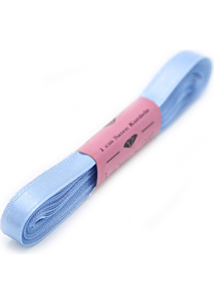 Saten Kurdele 10 mt - Mavi