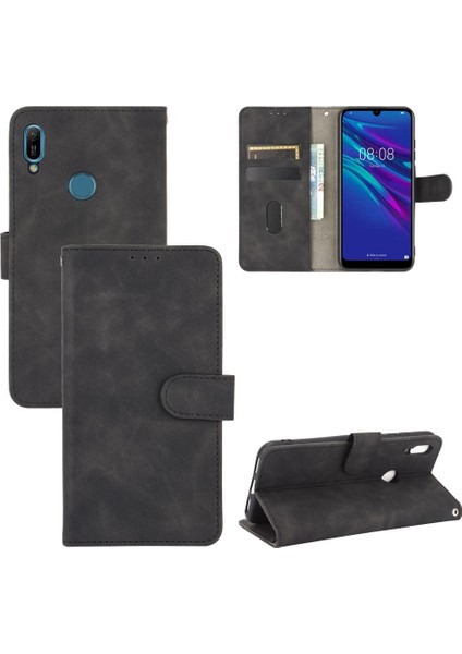 Huawei Y6 2019 Için Kılıf Koruyucu Kapak Kart Çevirme ile Tam Koruma (Yurt Dışından)
