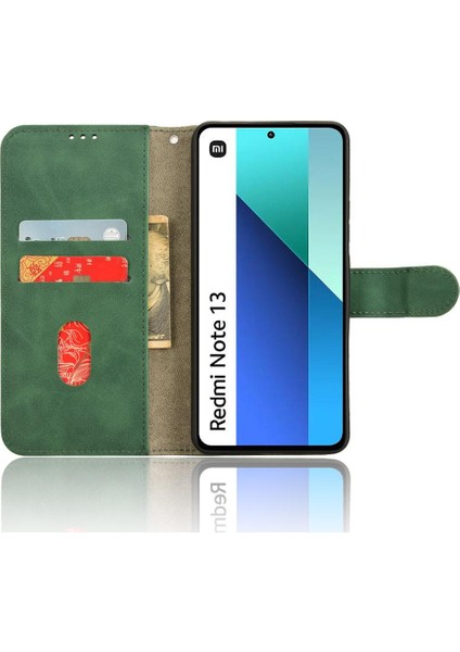 Xiaomi Redmi Için Not 13 4g Kart Tutucu Kickstand Deri Folio (Yurt Dışından)
