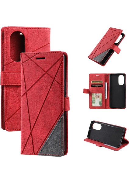 Huawei Nova 9 Için Kılıf Darbeye Pu Deri Cüzdan Flip Folio Manyetik (Yurt Dışından)