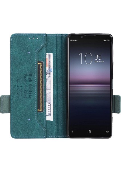 Kart Tutucu Kickstand Koruyucu Kapak Kartı ile Sony XPERIA1II Için Kılıf (Yurt Dışından) indirimleri