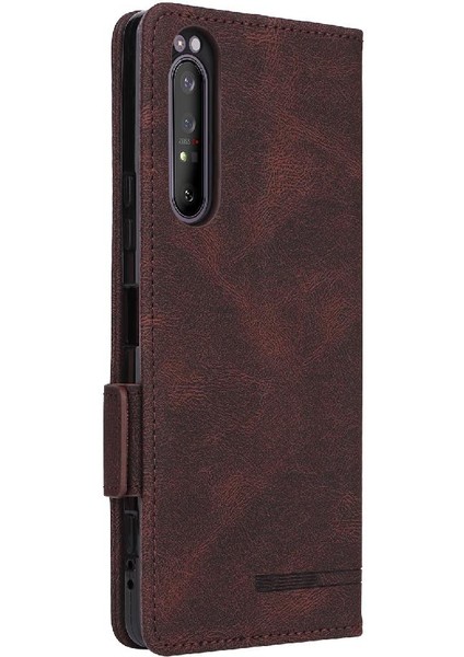Kart Tutucu Kickstand Koruyucu Kapak Kartı ile Sony XPERIA1II Için Kılıf (Yurt Dışından) fiyatları
