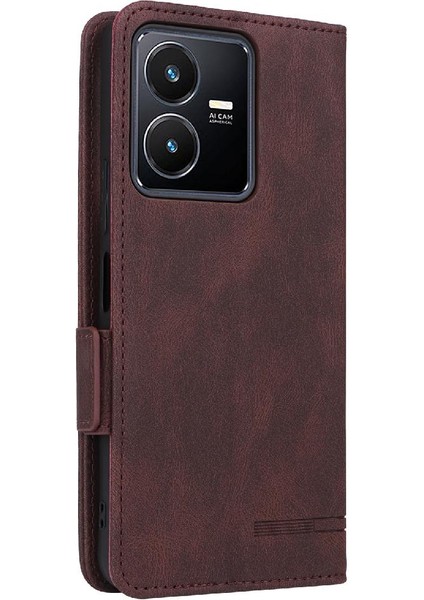 Vivo Y22S/Y35 Için Kılıf Koruyucu Kapak Kart Tutucu Kickstand ile Tam (Yurt Dışından) modelleri