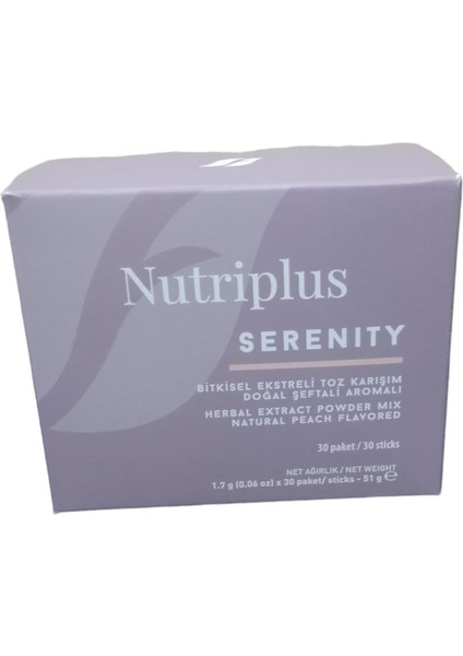 Nutriplus Serenıty Şeftalı 1.7 Grr X 30