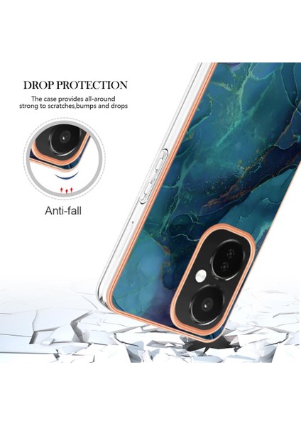 Oneplus Nord Ce 3 5g Kılıf Silikon Tampon Tpu Mermer ile Uyumlu (Yurt Dışından)