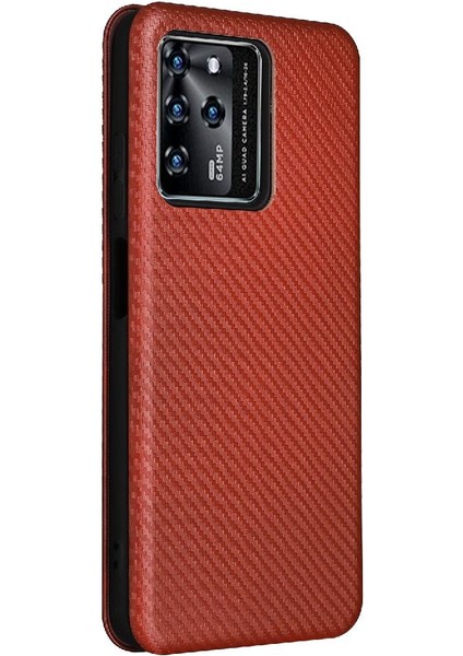 Zte Blade V30 Kart Ekleme Deri Folio Flip Case ile Tam Durumda (Yurt Dışından)