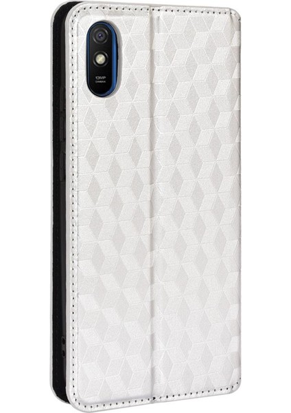 Xiaomi Redmi 9A 3D Desen Pu Deri Manyetik Kapatma Kartı (Yurt Dışından)