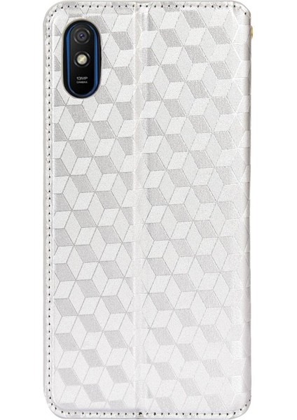 Xiaomi Redmi 9A 3D Desen Pu Deri Manyetik Kapatma Kartı (Yurt Dışından)