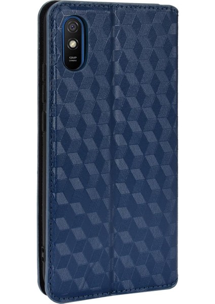 Xiaomi Redmi 9A 3D Desen Pu Deri Manyetik Kapatma Kartı (Yurt Dışından)