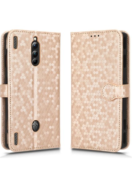 Zte Nubia Kırmızı Sihirli 8 Pro Manyetik Toka Deri Cüzdan Kapak (Yurt Dışından)