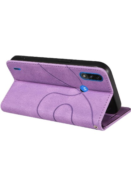Motorola Moto E7 Güç Kickstand Koruyucu Kart Yuvası Standı ile Kılıf (Yurt Dışından)