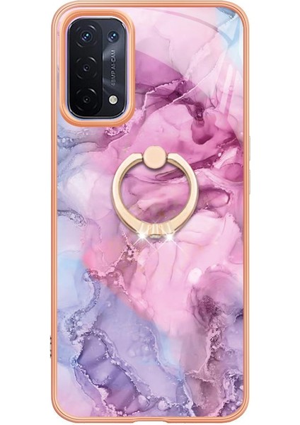 Oppo A93 5G/A93S 5g Tampon Için Kılıf 360 &deg; Dönebilir Yüzük Mermer Darbeye (Yurt Dışından) modelleri