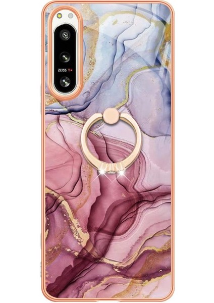 Sony Xperia 5 Iv Için Kılıf 360 &deg; Dönebilir Halka Tampon Mermer Darbeye Tpu (Yurt Dışından) fırsatları