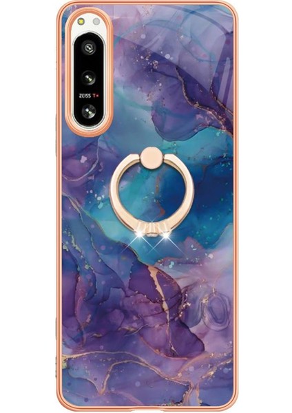 Sony Xperia 5 Iv Için Kılıf 360 &deg; Dönebilir Halka Tampon Mermer Darbeye Tpu (Yurt Dışından) fırsatları