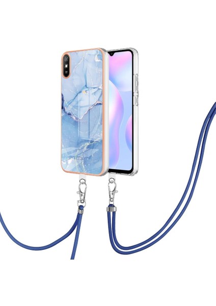 Xiaomi Redmi 9A Yumuşak Tpu Tampon Mermer Kapak Ayrılabilir Kayış (Yurt Dışından)