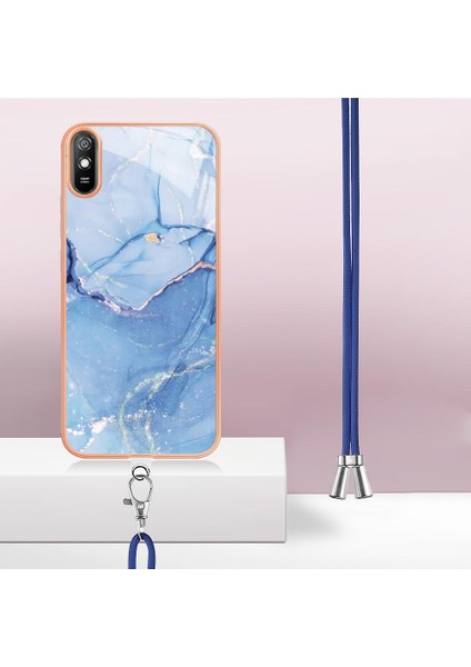 Xiaomi Redmi 9A Yumuşak Tpu Tampon Mermer Kapak Ayrılabilir Kayış (Yurt Dışından)