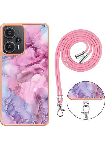 Xiaomi Poco F5 5g Kapak Yumuşak Tpu Tampon Mermer Ayrılabilir Kayış (Yurt Dışından)