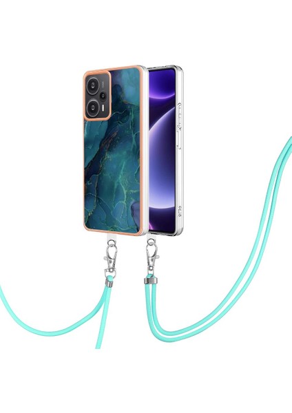 Xiaomi Poco F5 5g Kapak Yumuşak Tpu Tampon Mermer Ayrılabilir Kayış (Yurt Dışından)