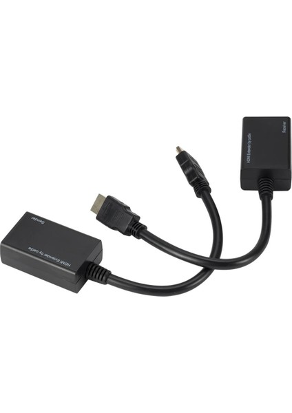 HDMI RJ45 CAT5E 6 Extender Uzatıcı Uzatma Aparatı Adaptör 1080P