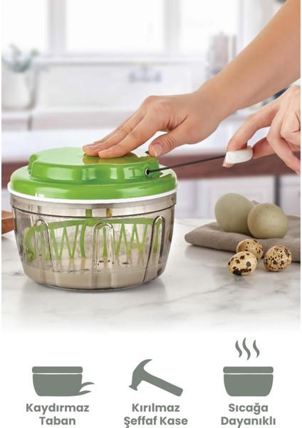 Ironika 3 Fonksiyonlu Ipli Karıştırıcı El Rondosu Doğrayıcı Salata Kurutucu Blender Seti fiyatları